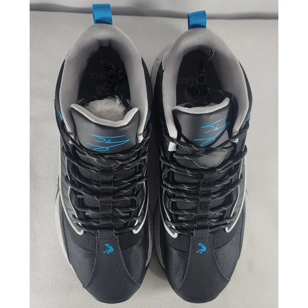 SHAQ SPEED DEMON MID ATHLETIC Men's Shoes Sneakers Size 10 Black/Gray/Blue NIB